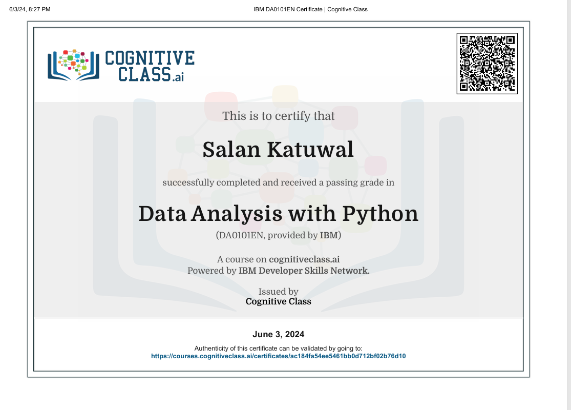 Certificate 2