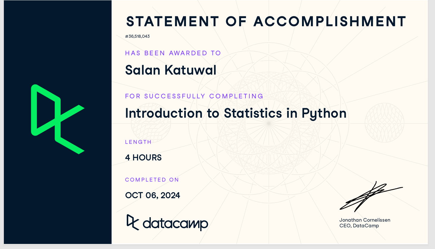 Certificate 8
